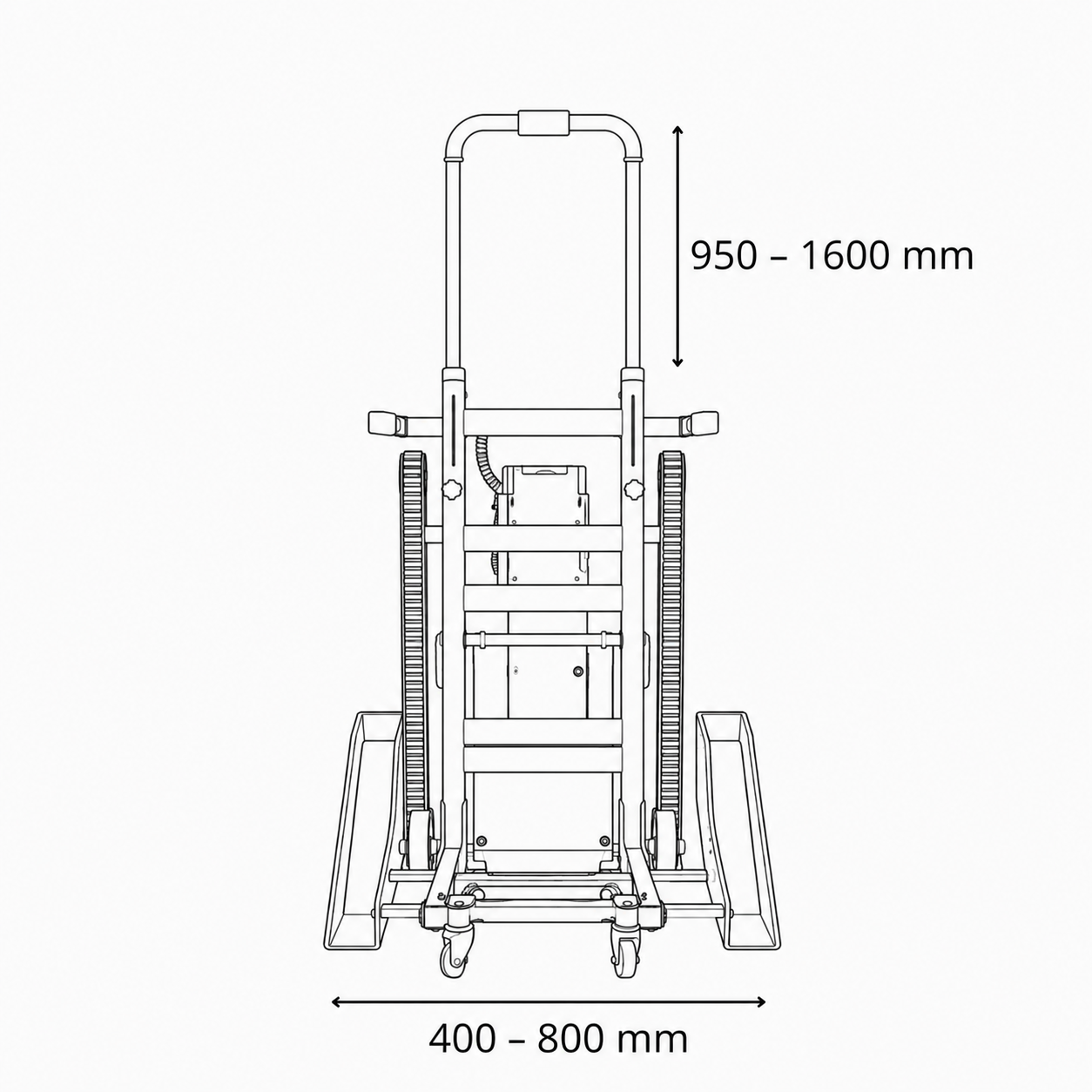 Elektryczny schodołaz osobowy gąsienicowy StepForce SFO-710Z Basic do 200 kg Elektryczny schodołaz osobowy gąsienicowy StepForce SFO-710Z Basic do 200 kg